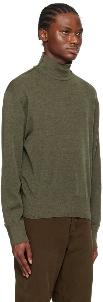 商品Lemaire|Green Dropped Shoulder Turtleneck,价格¥2134,第2张图片详细描述