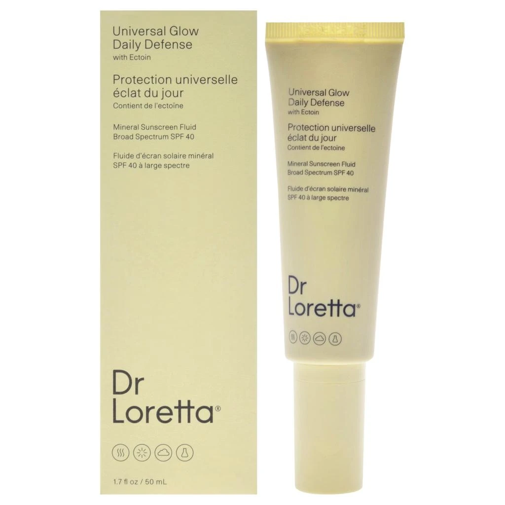 商品Dr. Loretta|Universal Glow Daily Defense Mineral Sunscreen Fluid SPF 40 by  for Women - 1.7 oz Sunscreen,价格¥376,第4张图片详细描述