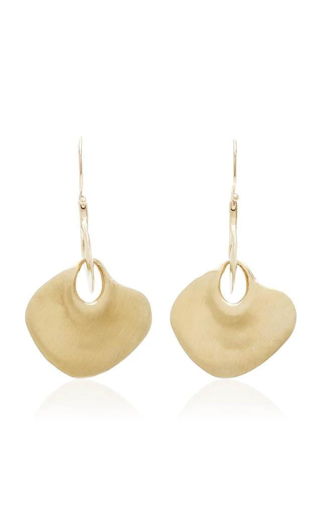 商品Ten Thousand Things|Ten Thousand Things - Large Peacock 10K Yellow Gold Earrings - Gold - OS - Moda Operandi - Gifts For Her,价格¥12194,第1张图片
