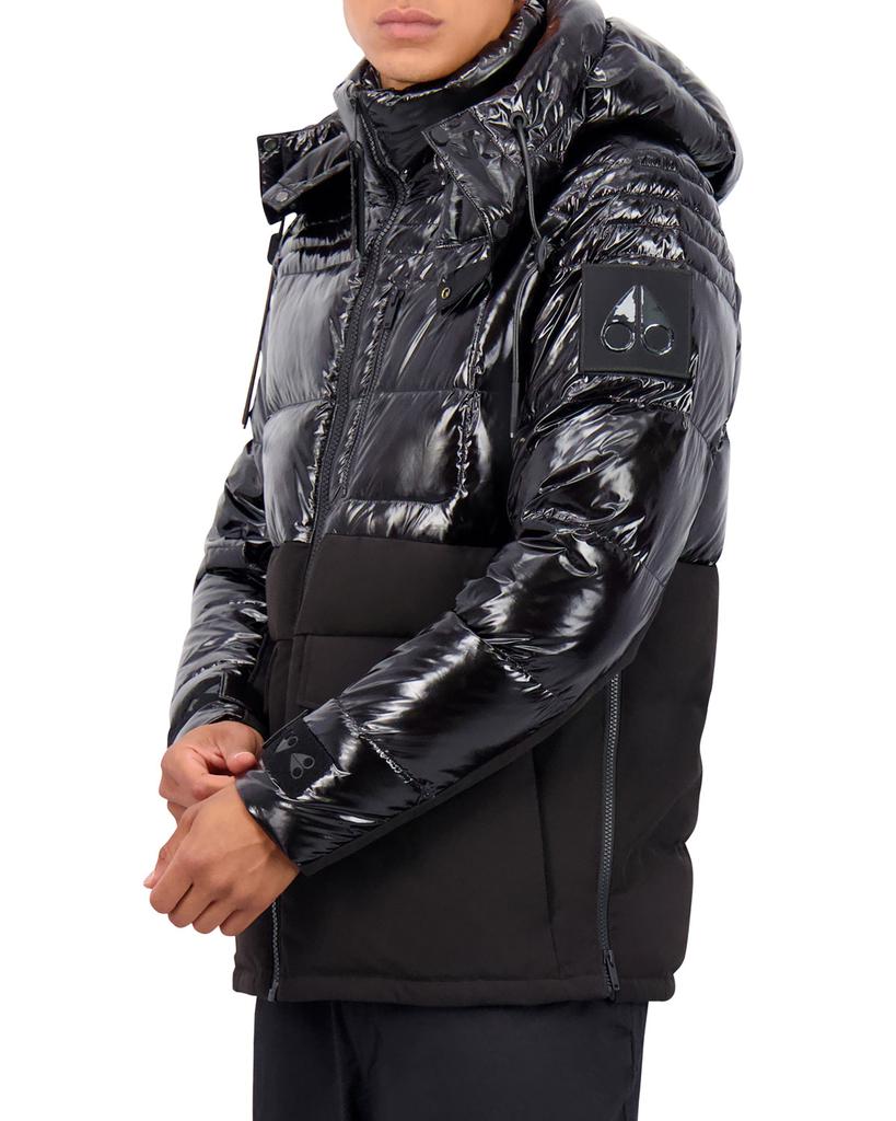 Men's Dugald Quilted Mixed-Media Hooded Jacket商品第1张图片规格展示