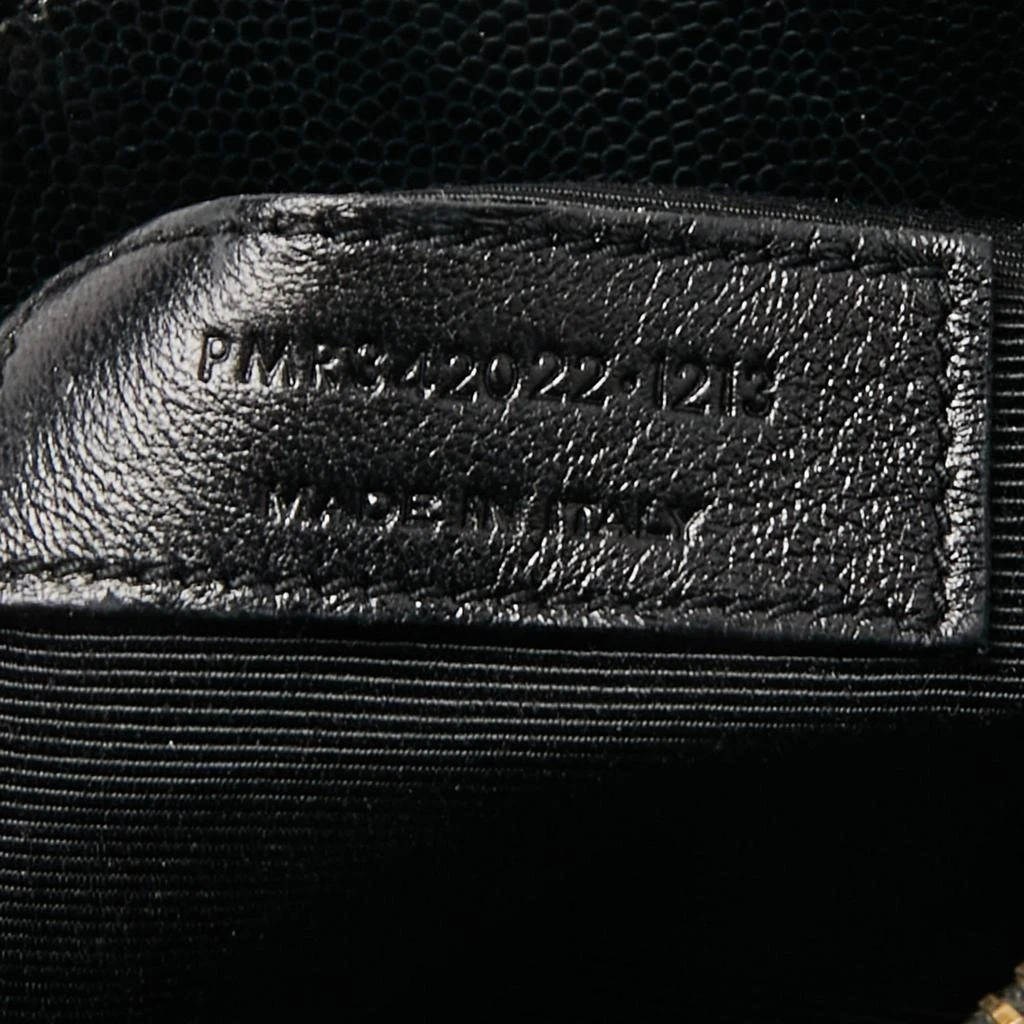 Saint Laurent Black Matelasse Leather Cassandre Shopper Tote 商品