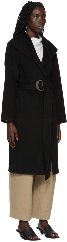 商品Vince|Black Belted Coat,价格¥3153,第2张图片详细描述