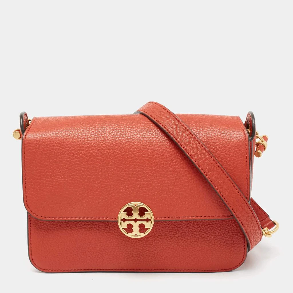 商品[二手商品] Tory Burch|Tory Burch Orange Leather Chelsea Crossbody Bag ,价格¥1204,第1张图片