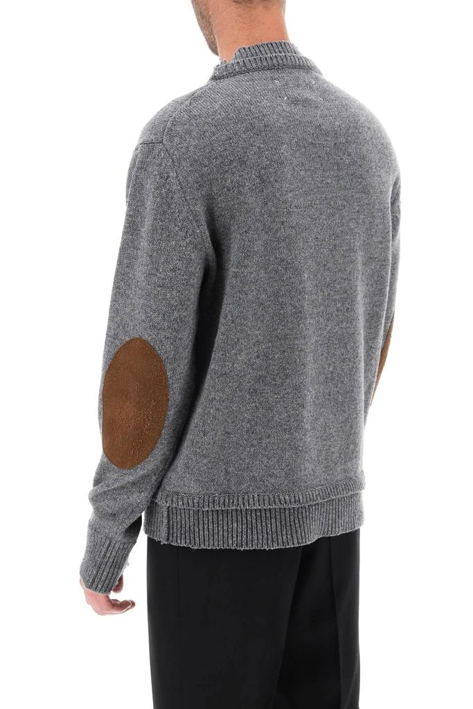 商品MAISON MARGIELA|crew neck sweater with elbow patches,价格¥2823,第3张图片详细描述