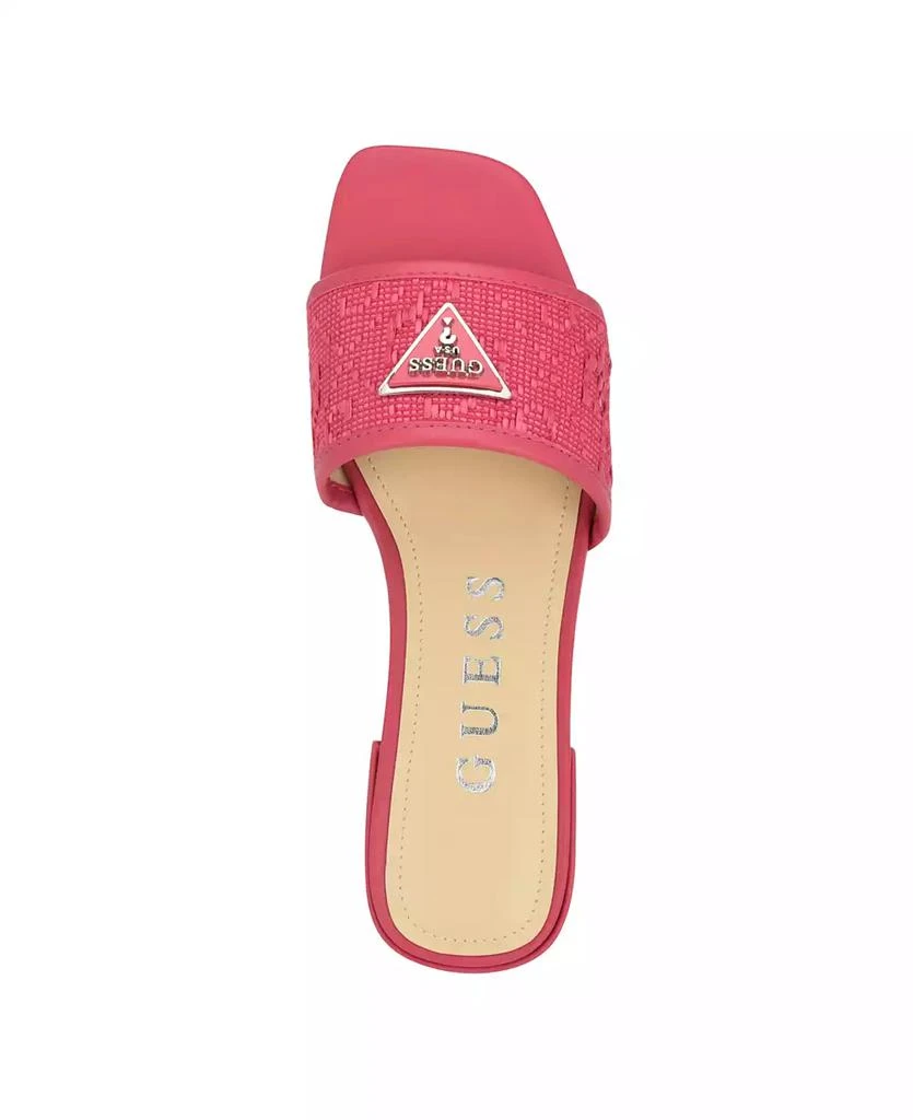 商品GUESS|Women's Tamsea One Band Square Toe Slide Flat Sandals,价格¥205,第4张图片详细描述