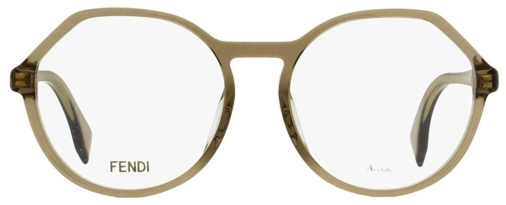 商品Fendi|Fendi Women's Roma Amor Eyeglasses FF0398F 10A Transparent Beige 53mm,价格¥797,第2张图片详细描述