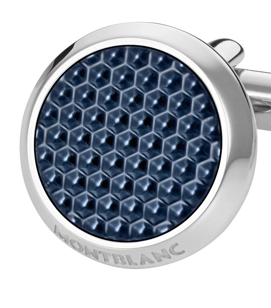 商品MontBlanc|Meisterstück Blue Hour Lacquered Cufflinks,价格¥2527,第2张图片详细描述