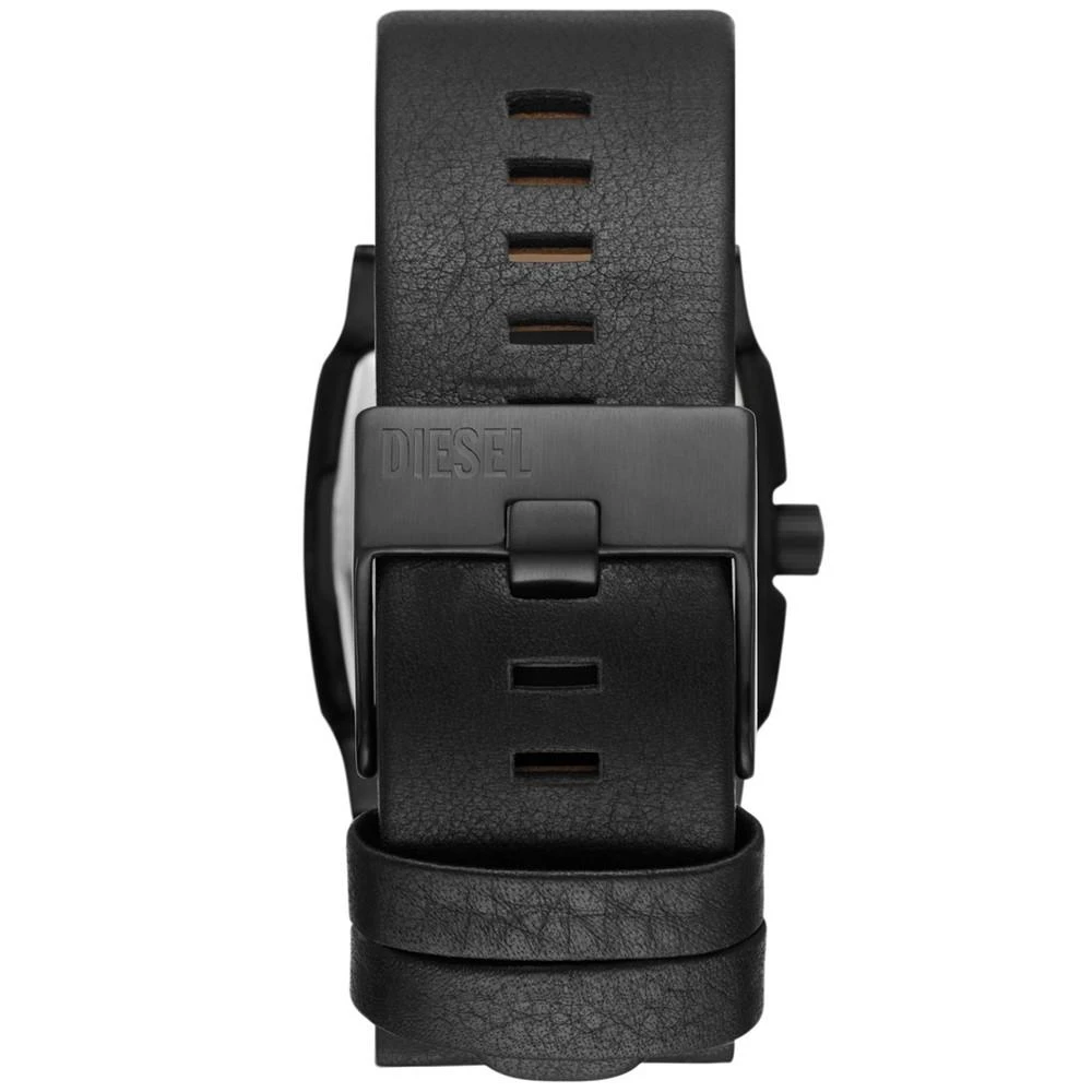 商品Diesel|Men's Cliffhanger Black Leather Strap Watch, 36mm,价格¥1266,第3张图片详细描述