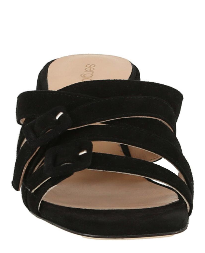 Suede Strappy Buckle Sandals商品第4张图片规格展示