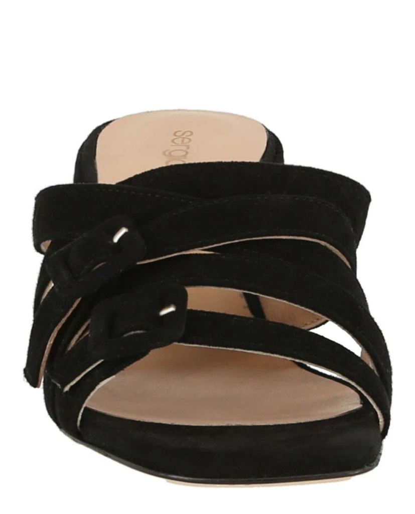 商品Sergio Rossi|Suede Strappy Buckle Sandals,价格¥1264,第4张图片详细描述