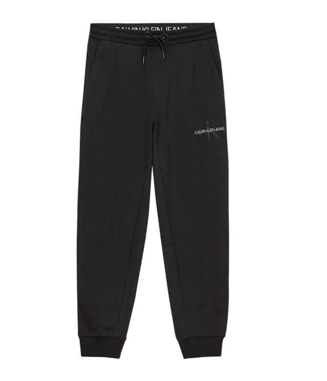 Calvin Klein Black Organic Cotton Logo Sweatpants, Size Medium商品第1张图片规格展示