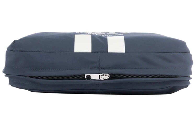商品[国内直发] Bally|巴利 Fixie 条纹Logo印花 尼龙 背包双肩包 中号 男款 蓝色,价格¥2737,第9张图片详细描述