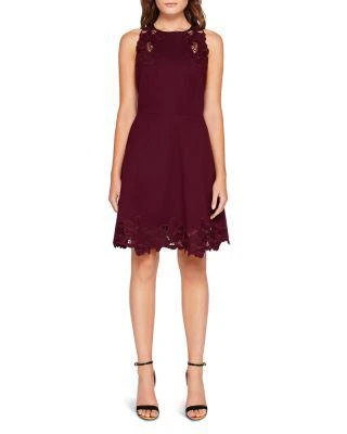 商品Ted Baker London|Emmona Embroidered Skater Dress,价格¥1089,第1张图片