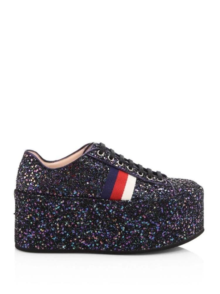 商品Gucci|Peggy Glitter Platform Sneakers,价格¥3524,第5张图片详细描述