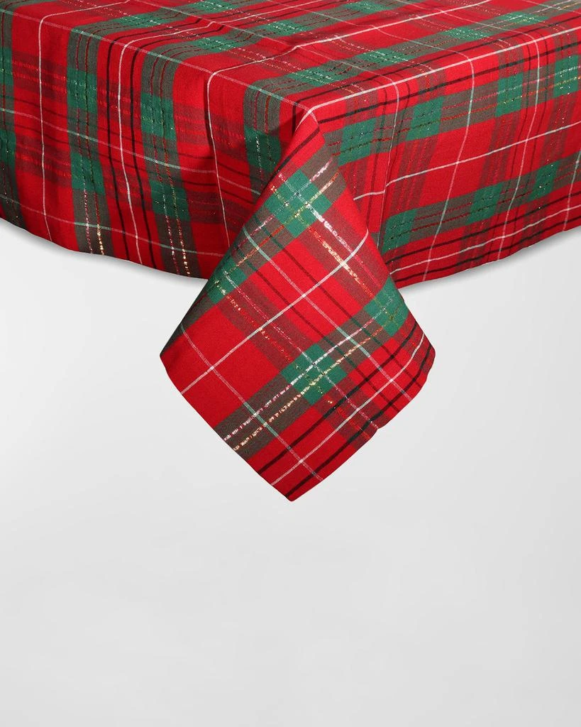 商品Kim Seybert|Christmas Plaid Tablecloth, 54" x 110",价格¥1081,第1张图片