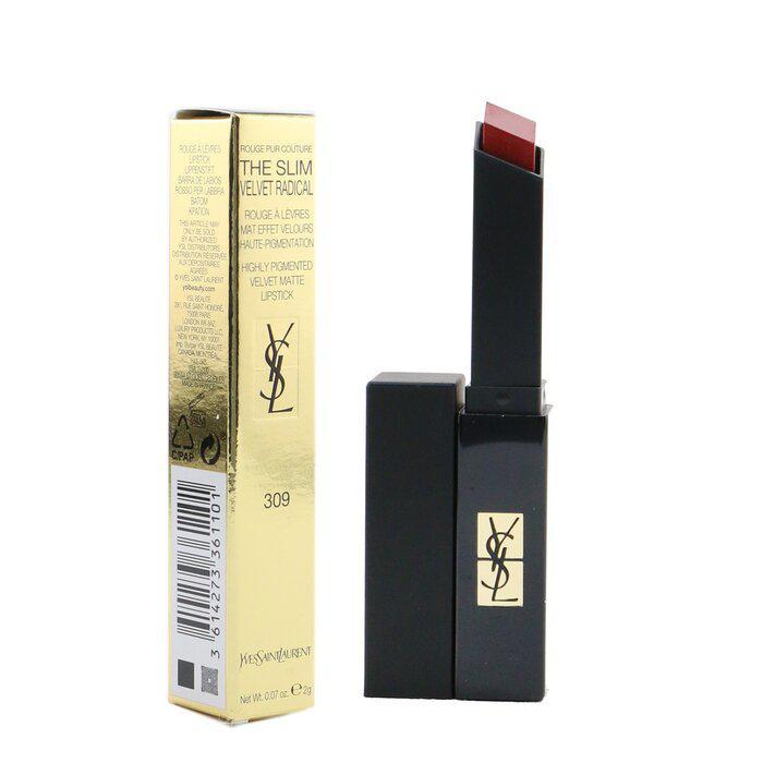 商品Yves Saint Laurent|Yves Saint Laurent 小黑条口红 细管丝绒纯口红 - # 309 赤裸杨梅 -309 赤裸杨梅(2g/0.07oz),价格¥381,第4张图片详细描述