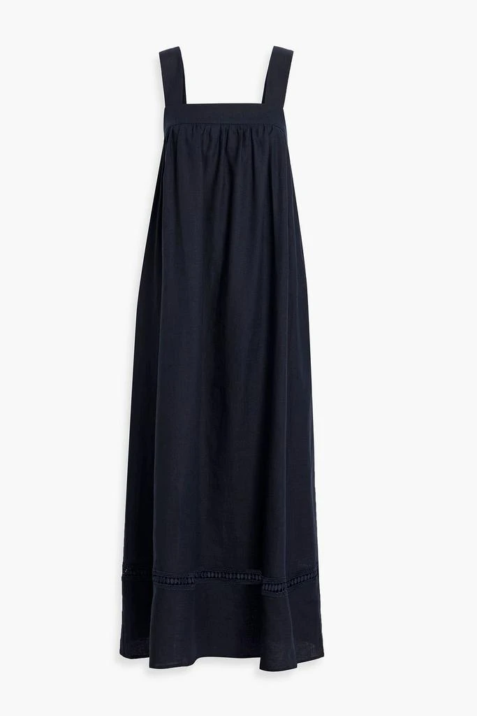 商品IRIS & INK|Celeste crochet-trimmed linen maxi dress,价格¥1158,第1张图片