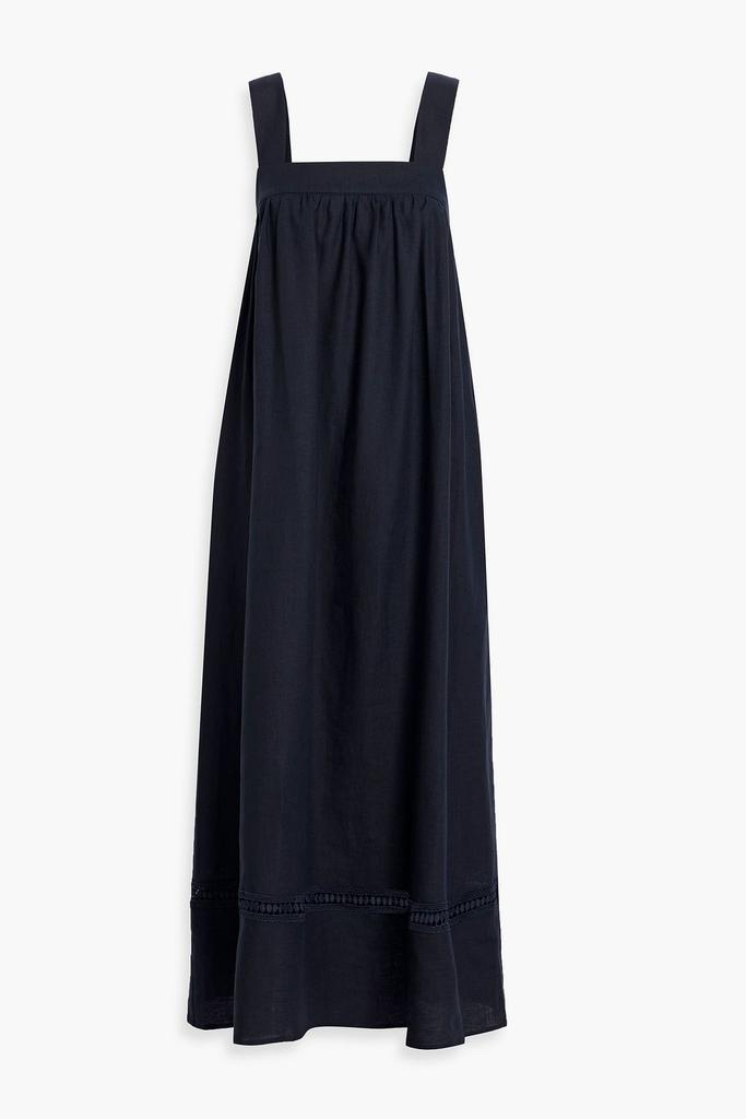 商品IRIS & INK|Celeste crochet-trimmed linen maxi dress,价格¥1445,第1张图片