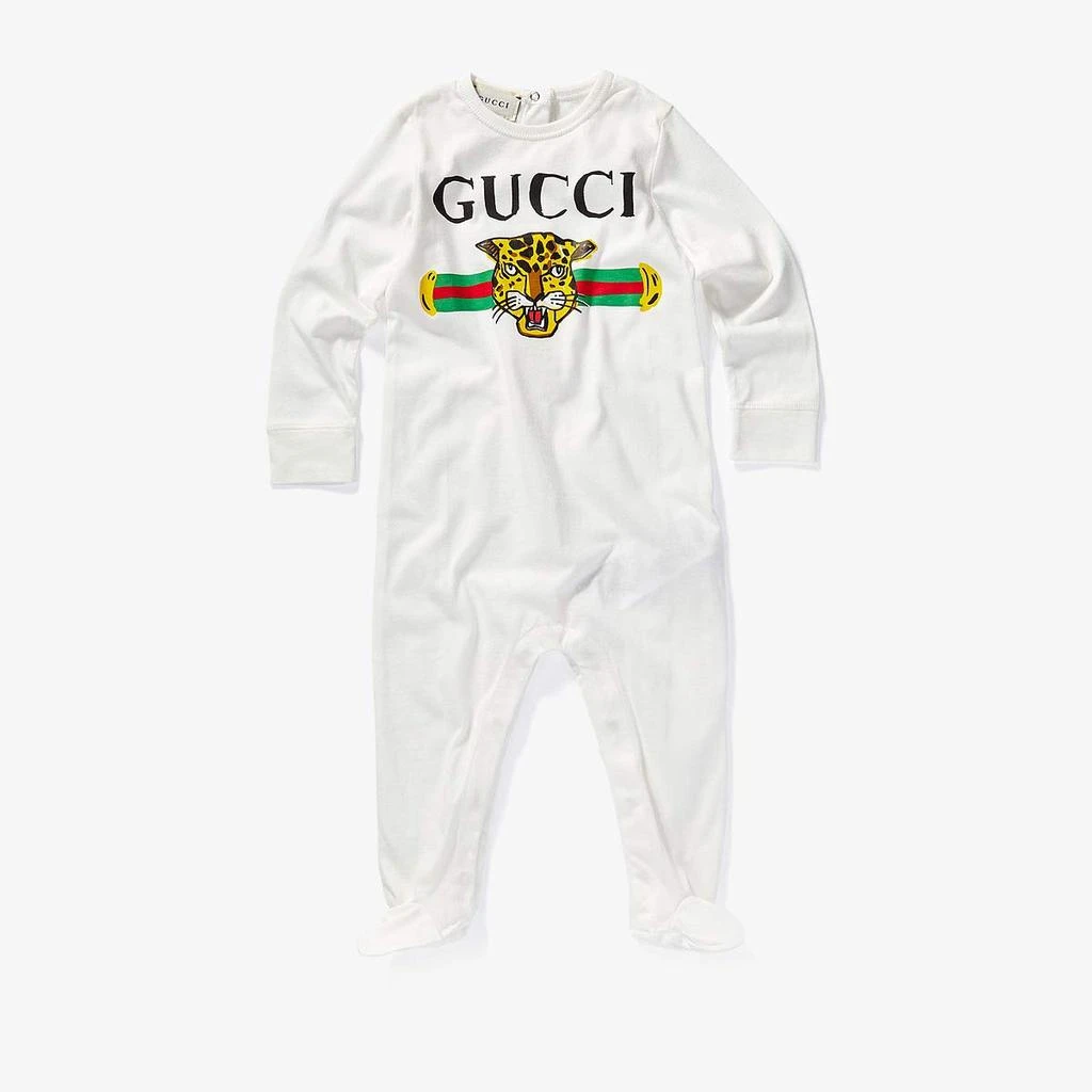商品Gucci|Feline Long Sleeve All-In-One One-Piece (Infant),价格¥1803,第1张图片