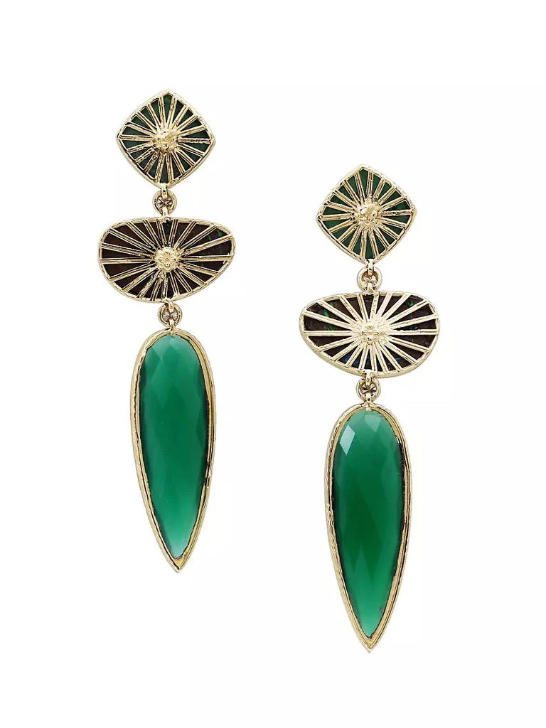 商品Stephen Dweck|Luxury 18K Yellow Gold &amp; Multi-Gemstone Drop Earrings,价格¥65311,第3张图片详细描述