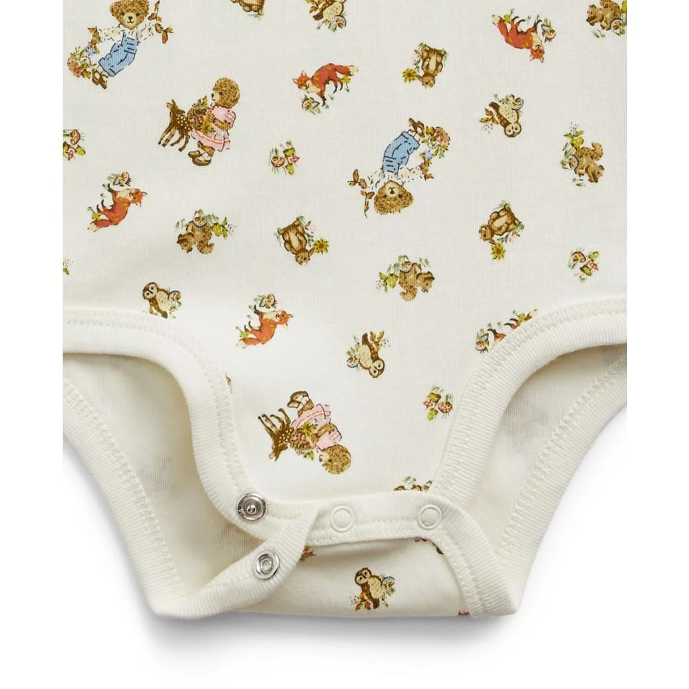 商品Ralph Lauren|Baby Girls Polo Bear Cotton Long Sleeves Bodysuits, 2 Pieces,价格¥188,第4张图片详细描述