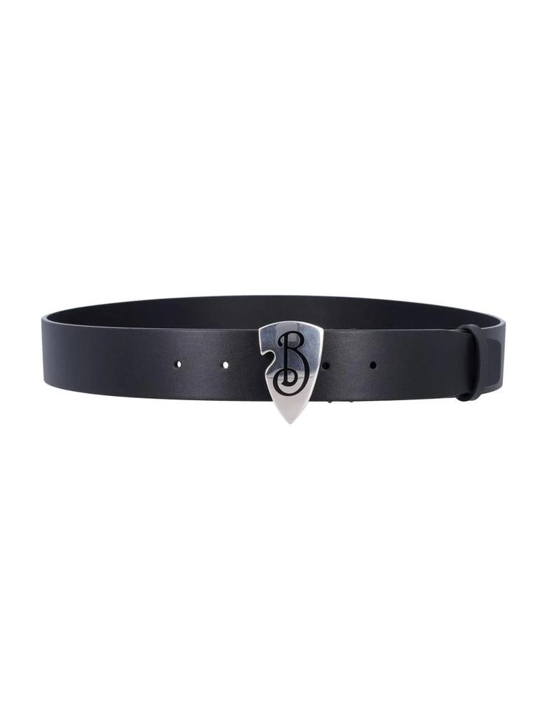 商品Burberry|Burberry Leather B Shield Belt,价格¥3370,第2张图片详细描述