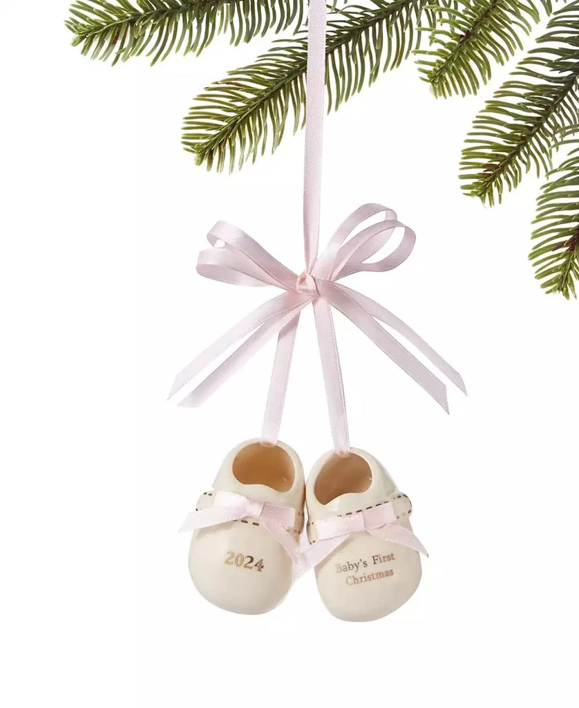 商品Holiday Lane|2024 Baby's First Christmas Pink Ornament Exclusively at Macy's,价格¥60,第1张图片