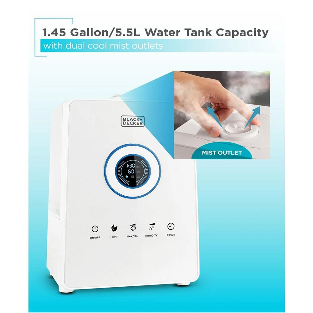 商品Black & Decker|5.5L Ultrasonic Humidifier with Dual Outlets,价格¥1741,第2张图片详细描述