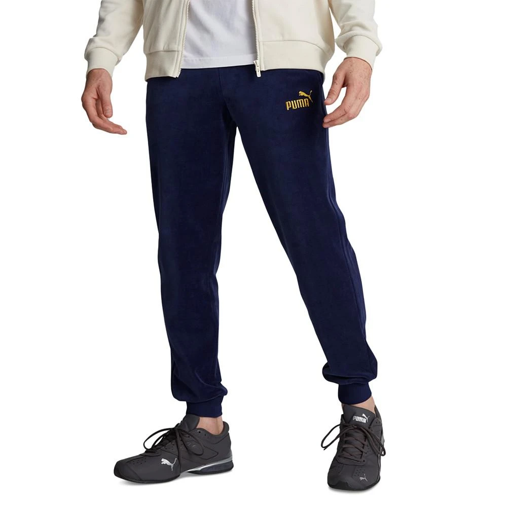 商品Puma|Men's ESS+ Minimal Gold Velour Track Pants,价格¥305,第1张图片