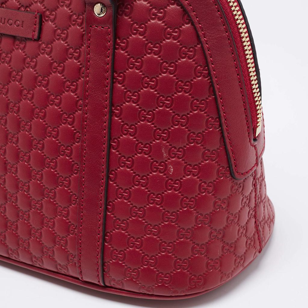 Gucci Red Microguccissima Leather Mini Dome Bag商品第7张图片规格展示