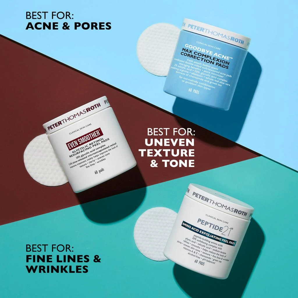 商品Peter Thomas Roth|Peptide 21 Amino Acid Exfoliating Peel Pads|60 pads,价格¥209,第5张图片详细描述