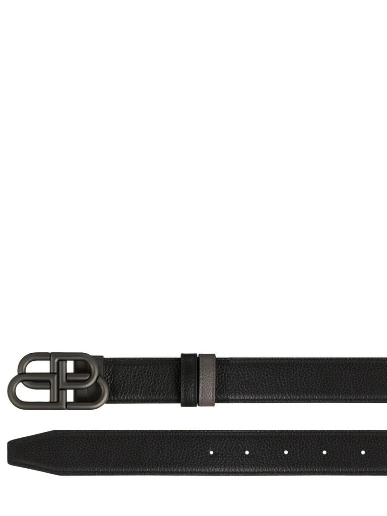 商品Balenciaga|3.5cm Bb Buckle Reversible Leather Belt,价格¥3714,第2张图片详细描述