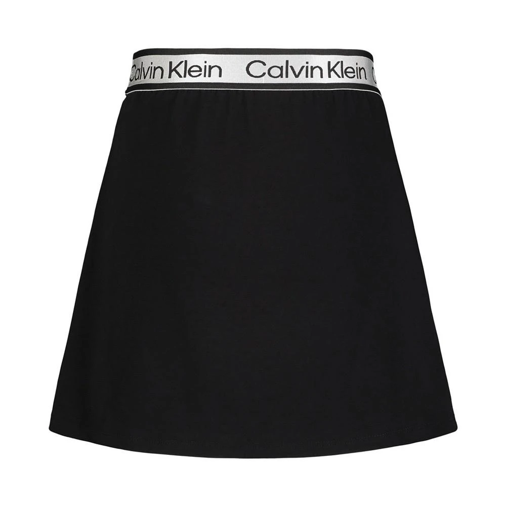 商品Calvin Klein|Big Girls Logo Waist Jersey Skater Skort,价格¥160,第2张图片详细描述