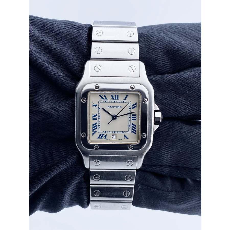 商品[二手商品] Cartier|Pre-owned Cartier Santos Galbee Quartz Mens Watch 987901,价格¥24606,第4张图片详细描述