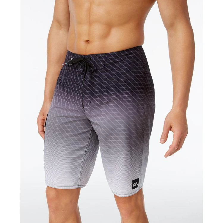 商品Quiksilver|Men's Drone Ombré Diamond Check 21" Board Shorts,价格¥210,第1张图片