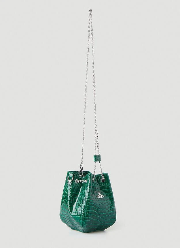商品Vivienne Westwood|Chrissy Bucket Shoulder Bag in Green,价格¥2157,第2张图片详细描述