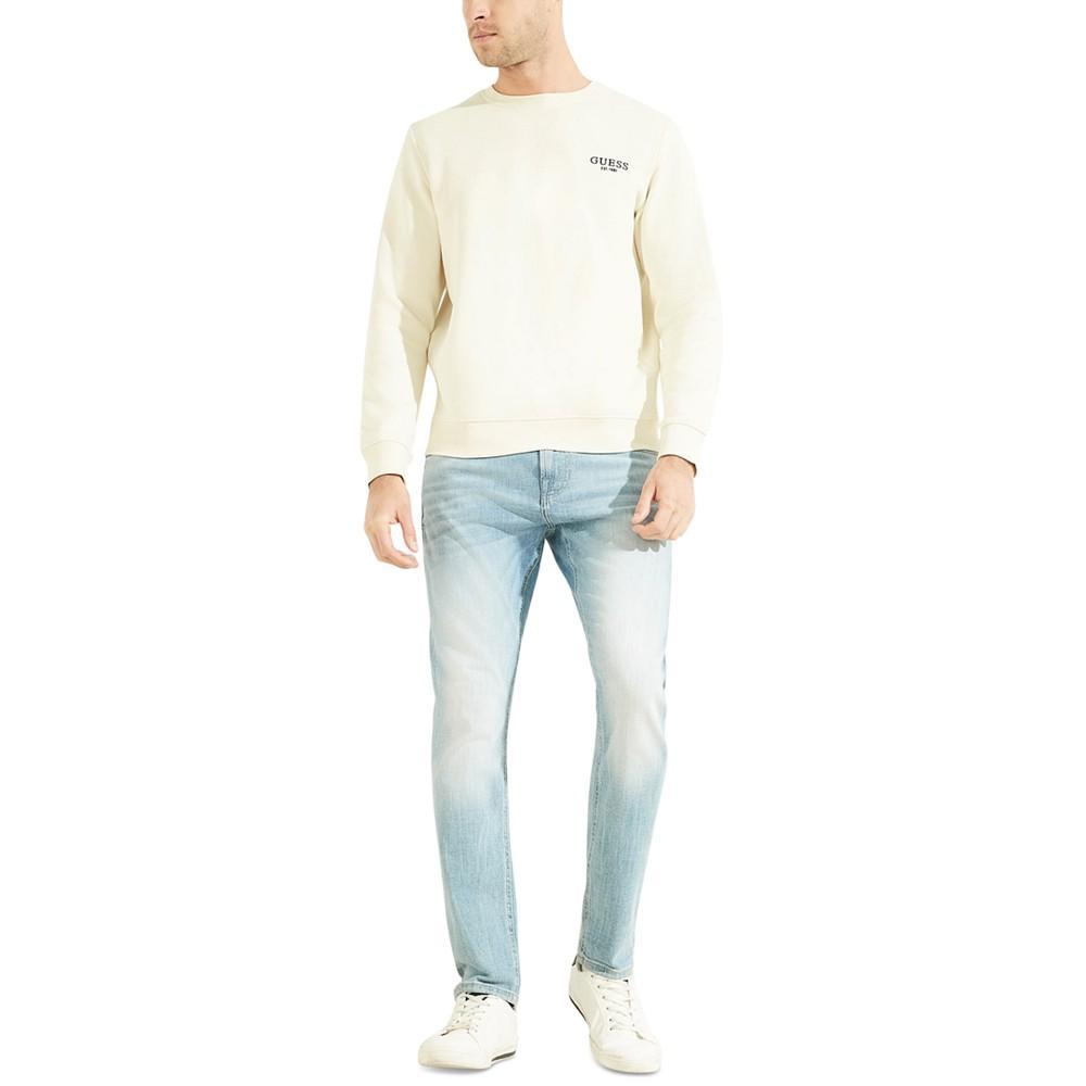 商品GUESS|Men's Ermes Classic-Fit Embroidered Logo Fleece Sweatshirt,价格¥462,第5张图片详细描述