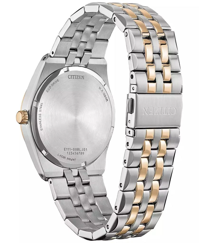 商品Citizen|Eco-Drive Men's Corso Diamond (1/10 ct. t.w.) Two-Tone Stainless Steel Bracelet Watch 40mm,价格¥4176,第3张图片详细描述