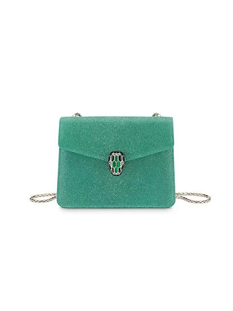 商品BVLGARI|Serpenti Galuchat Crossbody Bag,价格¥31354,第1张图片