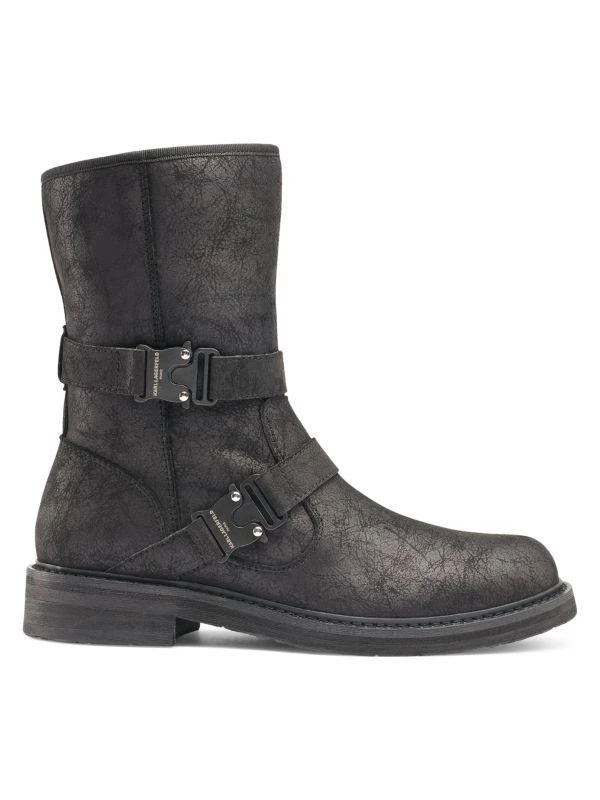 商品Karl Lagerfeld Paris|Faux Shearling Biker Boots,价格¥478,第1张图片