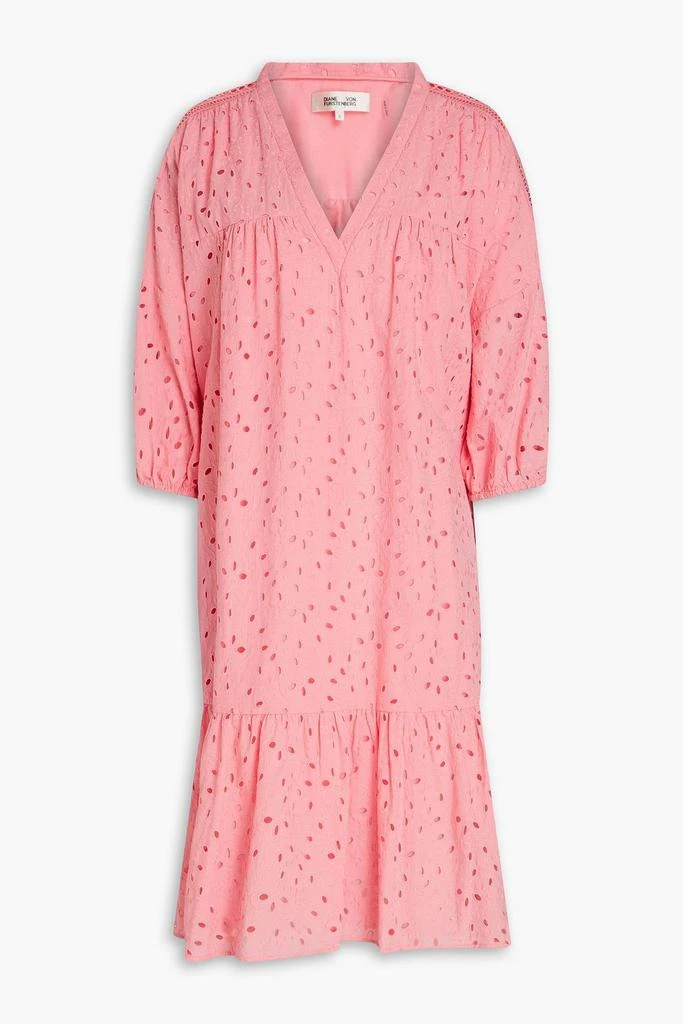 商品Diane von Furstenberg|Agar broderie anglaise cotton dress,价格¥1588,第1张图片