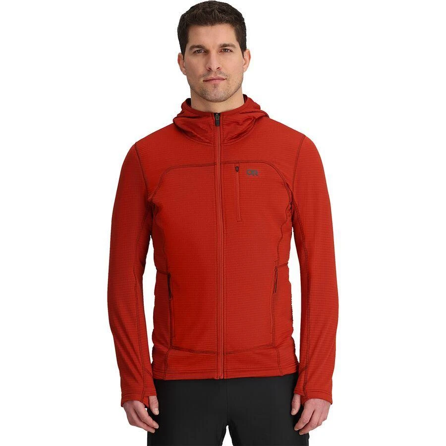 商品Outdoor Research|Vigor Grid Fleece Full-Zip Hooded Jacket - Men's,价格¥593,第1张图片
