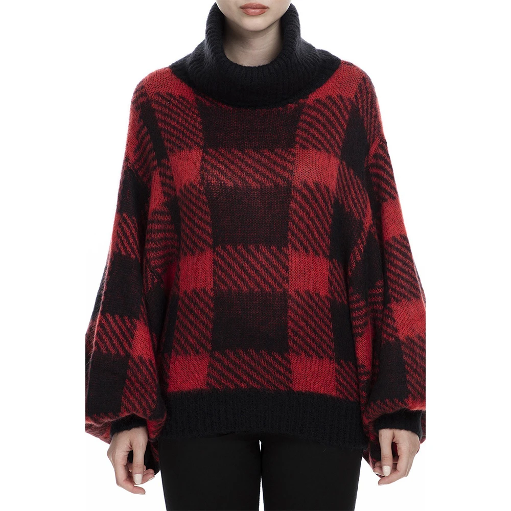 商品[国内直发] Emporio Armani|EMPORIO ARMANI 格纹女士针织衫/毛衣 6G2MX4-2M44Z-F301,价格¥2462,第1张图片