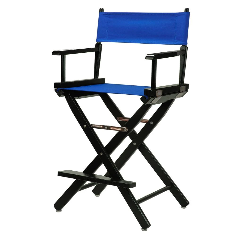 商品Casual Home|24" Director's Chair Black Frame-Royal Blue Canvas,价格¥840,第2张图片详细描述