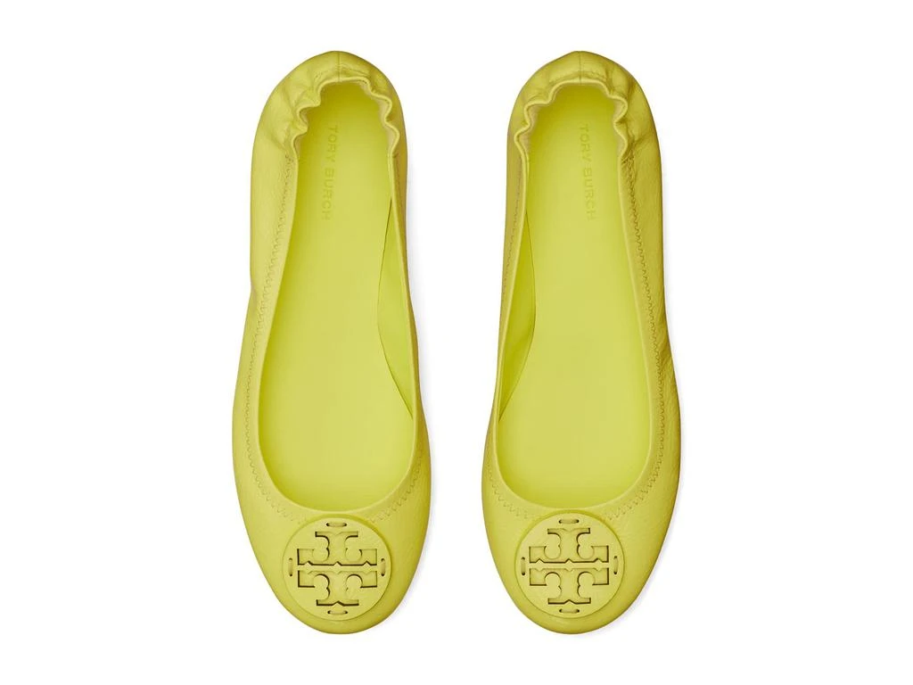 商品Tory Burch|Minnie Travel Ballet w/ Leather Logo,价格¥1143,第2张图片详细描述