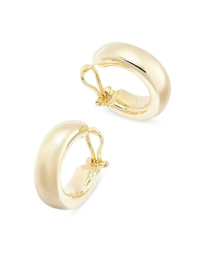 商品Bloomingdale's|Polished Wide Hoop Earrings in 14K Yellow Gold,价格¥22384,第1张图片