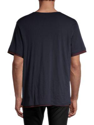 Double Layer Pima Cotton T-Shirt商品第2张图片规格展示