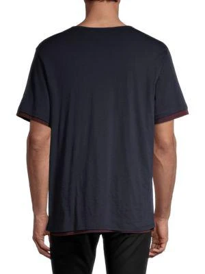 商品Vince|Double Layer Pima Cotton T-Shirt,价格¥210,第2张图片详细描述