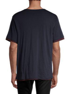 商品Vince|Double Layer Pima Cotton T-Shirt,价格¥588,第4张图片详细描述