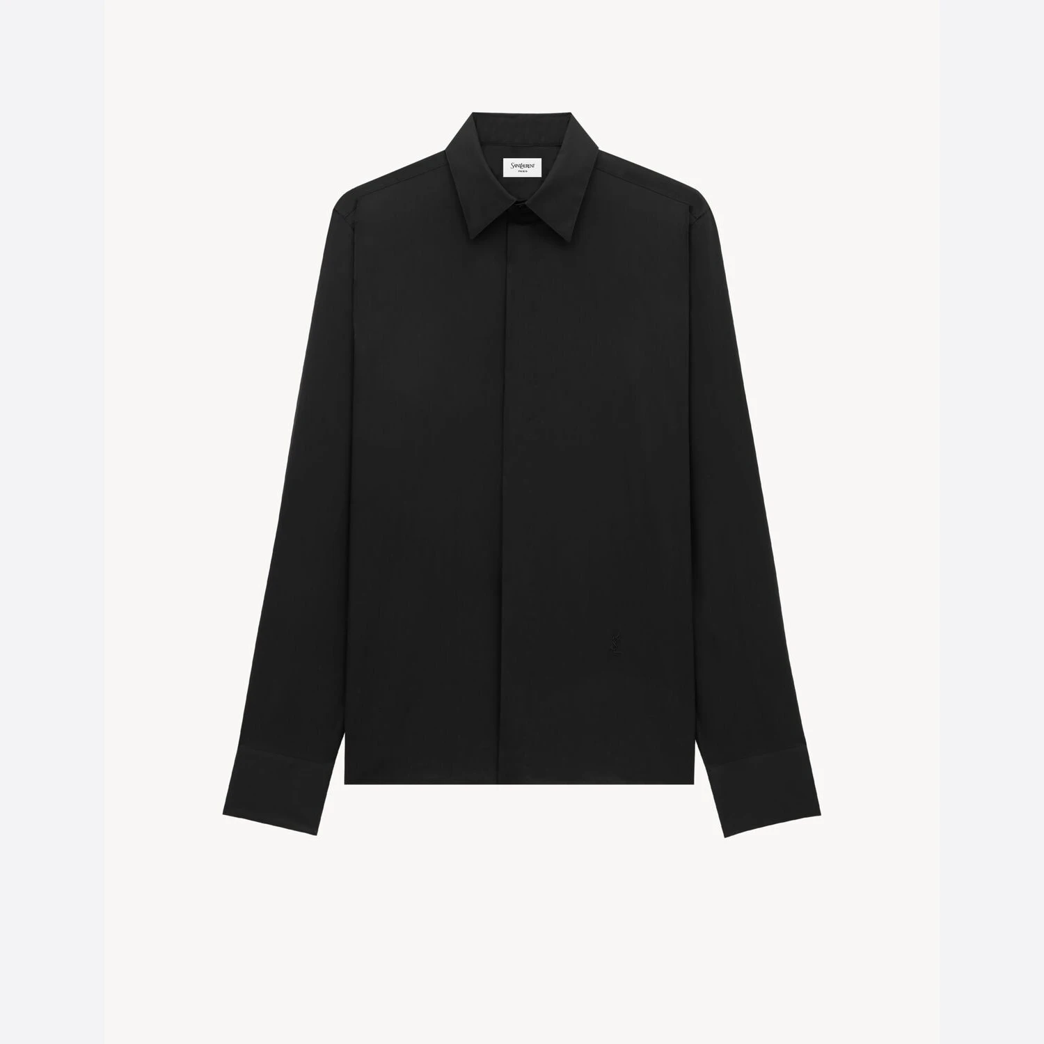 商品Yves Saint Laurent|【预售】 YSL圣罗兰 25春夏 女士 长袖衬衫 CHEMISE CASSANDRE EN VOILE DE COTON 816577Y2L691000,价格¥6929,第1张图片